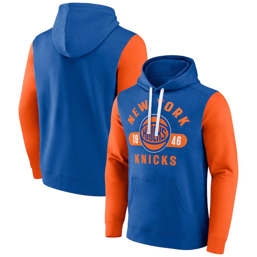Men 2023 NBA New York Knicks blue Sweater-0